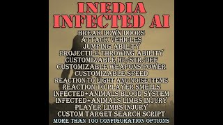 InediaInfectedAI  Infected and animals Injury System [upl. by Aliwt]