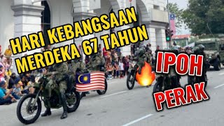 MERDEKA 67 Sambutan Hari Kebangsaan Malaysia di Ipoh Perak 2024 [upl. by Berna]