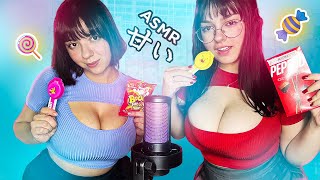 ASMR EXPERIMENTANDO DOCES JAPONESES 🍡FT SATELLA ASMR [upl. by Aimik]