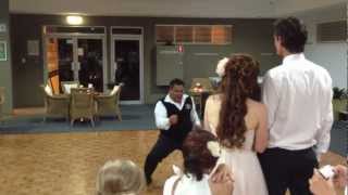 WEDDING DANCE STOPPED BY HAKA AWESOME [upl. by Charla269]