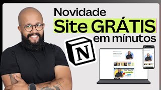 Novidade Notion Como Criar um SitePortfólio Grátis em Minutos [upl. by Maise756]