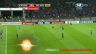 U de Chile 60 Deportivo Quito HD Copa Libertadores 2012 ADN Radio Relatos Trovador del Gol [upl. by Arrek643]