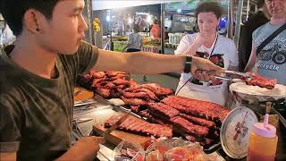 Thai Style Chicken Street Market Food Bangkok Thai Street Food [upl. by Abra]