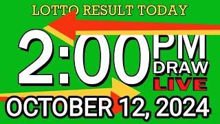 LIVE 2PM LOTTO RESULT TODAY OCT 12 2024 2D3DLotto 2pmlottoresultoctober122024 swer3result [upl. by Yoshi]