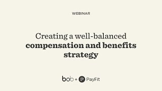 Creating a well balanced compensation and benefits strategy [upl. by Deland]