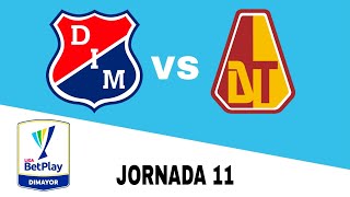 Independiente Medellín 01 Deportes Tolima en vivo Clausura Colombia Jornada 11 [upl. by Janiuszck]