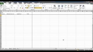 Create a Bookkeeping Spreadsheet using Microsoft Excel  Part 1 [upl. by Ressay]