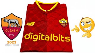 AS ROMA football shirt HOME kit 20222023 21 Dybala Unboxing amp Review  ASMR [upl. by Nomad636]