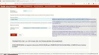 Tutorial Para pedir cita previa en Extranjería [upl. by Nujra]