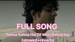 Tumse kehna hai dil mein rehna hai mujhko teri kasam slowedreverb  Full song Cover Pritesh Arya [upl. by Eydie]