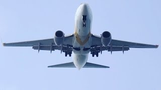 Planes landing on Zakynthos over Laganas beach [upl. by Trebor]