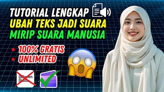 TERBAIK⁉️ Teks To Speech Realistis Mirip Suara Asli Manusia  ClipChamp Voice Over [upl. by Anrol853]