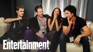 Vampire Diaries Cast Interview with Michael Ausiello Part 1  Entertainment Weekly [upl. by Eidde]