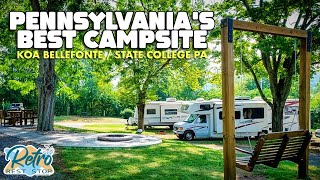 The Best Campsite We’ve Ever Stayed In At KOA In Bellefonte  State College Pennsylvania  Van Life [upl. by Scales941]