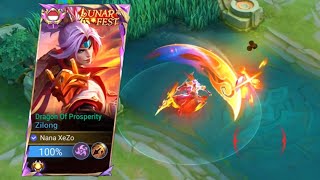 ZILONG LUNAR FEST SKIN DRAGON OF PROSPERITY [upl. by Bollen]