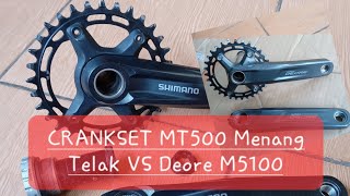 Berat Mana Crankset Shimano Deore MT500MT510 Bawaan Polygon Siskiu T7 T8 Dg Deore M5100 [upl. by Quent]