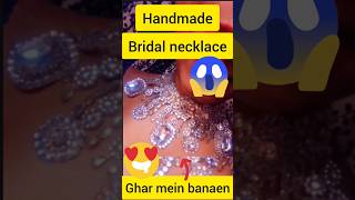 diy bridal necklace tutorial at home diy ytshots fashion jewellery necklace handmade latest [upl. by Eitisahc]