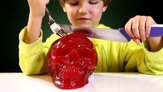 Worlds Largest Gummy Skull  Giant Gummy [upl. by Dawes]