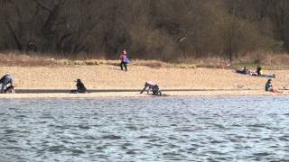 Schlauchboot auf dem Rhein mit 5 PS [upl. by Rosenblum]