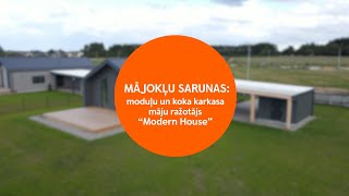 Swedbank Mājokļu sarunas moduļu un koka karkasa māju ražotājs “Modern House” [upl. by Gwendolen384]