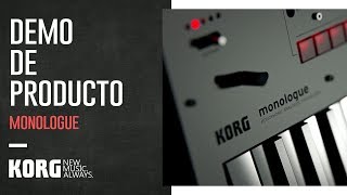 KORG Monologue  Demo de Producto [upl. by Annawd85]