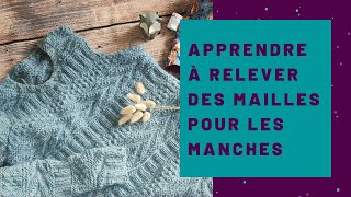 Tuto tricot  Comment relever des mailles autour de lemmanchure  Maloraé Designs [upl. by Amery]