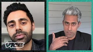 Hasan Minhaj and Anand Giridharadas Talk Hair Care  SEAT AT THE TABLE [upl. by Dlabihcra]