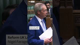 Nigel Farage calls Commons Remainers Parliament in maiden speech [upl. by Atnwahsal557]