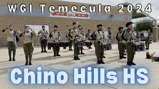 Chino Hills HS Drumline 2024  In the Lot  WGI Temecula Prelims [upl. by Mia]