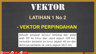 Latihan 1 Materi Vektor No 2  Menghitung Perpindahan dan Arah Vektor  Fisika SMA [upl. by Notyap223]