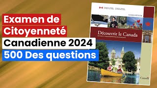 Examen de Citoyenneté Canadienne 2024 [upl. by Dimond]