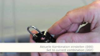 TSASchloss einstellen  How to set a TSA lock [upl. by Eirallam]