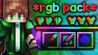 Efsane Renkli RGB Texture Pack   minecraft bedwars [upl. by Giovanni]