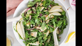 Rocket Pear Salad [upl. by Ahsiryt]