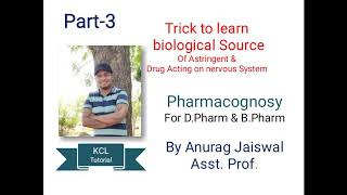 Trick to learn drugs of Pharmacognosy Part3 [upl. by Lauralee273]