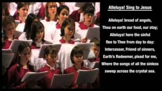 Alleluya Sing To Jesus hymn with onscreen LYRICS [upl. by Gambrill]