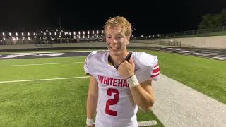 Whitehall junior Kyle Stratton after win over Unity Christian [upl. by Attiuqehs]