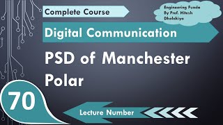 PSD of Manchester Polar Line Coding Scheme in Digital Communication by Engineering Funda [upl. by Fenn89]