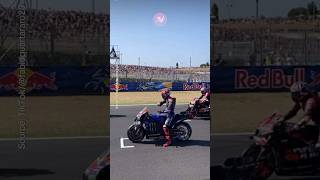 Fabio Quartararo Performs a Unique Ritual 😄  motogp fabioquartararo [upl. by Aerdnaeel646]