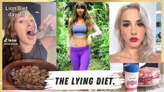 Freelee reviews the LION DIET on TikTok mikhaila peterson [upl. by Fleeta]