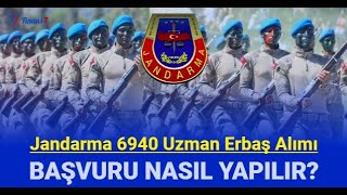 Jandarma uzman erbaş alımı başvurusu nasıl yapılır 2023 [upl. by Delmer]