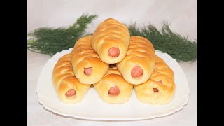 Salchichas envueltas en masa PASTELITOS SALADOSСосиски в тесте классический рецепт [upl. by Tymothy]