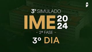 3º Simulado IME 2024 2ª Fase  3º dia [upl. by Halil]