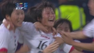 Colombia 02 DPR Korea  Womens Football Group G  London 2012 Olympics [upl. by Anatak]