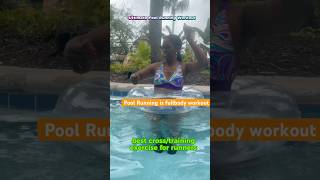 Jogging in swimming pool is easy on joints  fullbody workout womenover60 wateraerobics [upl. by Huan]