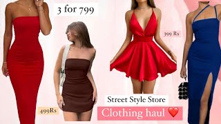 STREET STYLE STORE HAUL😍  3 For 799 Dresses  HONEST REVIEW  ANJALI RAJPUT  haul sss [upl. by Aknayirp193]