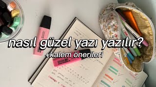 NASIL GÜZEL YAZI YAZILIR KALEM ÖNERİLERİİPUÇLARI… [upl. by Alleiram]