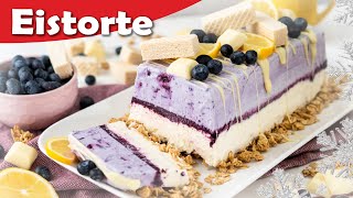 Eistorte einfaches Rezept ohne Eismaschine selber machen [upl. by Eecart]