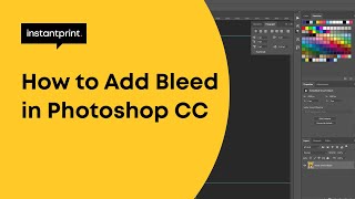 How to Add Bleed in Photoshop Setting Up Bleed Area for Printing  instantprint [upl. by Lindon781]