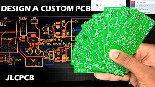 How to design a custom PCB using EasyEDA  JLCPCB Review [upl. by Shana322]